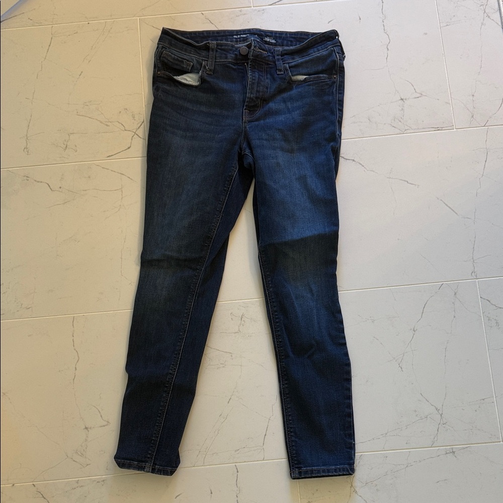 Old Navy Women's Dark Blue Skinny Jeans
